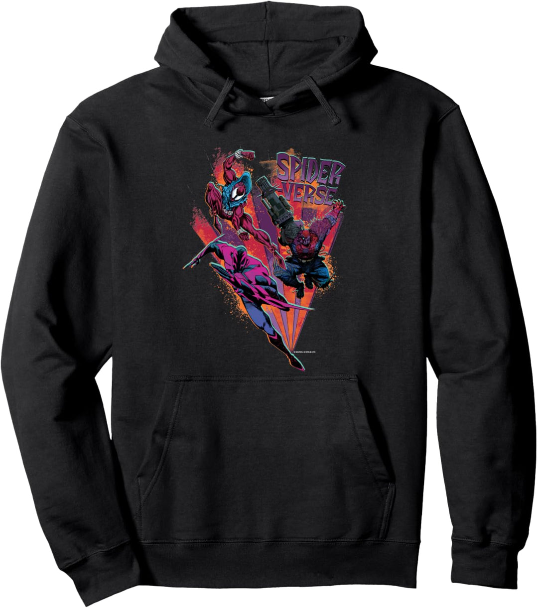 Marvel Spider-Man: Across the Spider-Verse 2099 Strike Team Pullover Hoodie