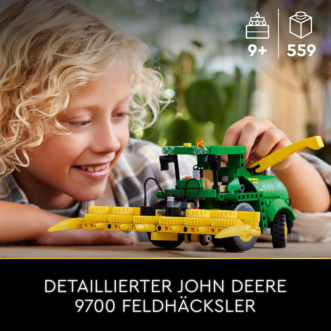 LEGO Technic John Deere 9700 Forage Harvester, Traktor-Spielzeug für Kinder, Bauernhof-Set, Fahrzeug