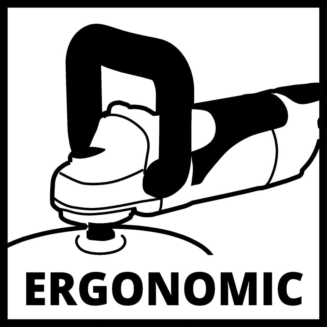 Einhell 2093264 Winkelpolierer CC-PO 1100/1 E (1.100 W, 1.000-3.500 min-1 Drehzahl, 180mm Scheiben-ø