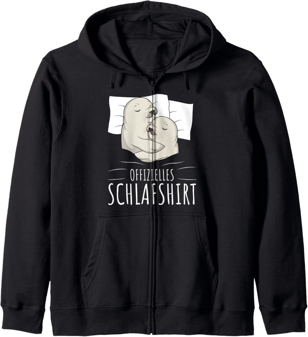 Offizielles Schlafshirt Robbe Schlafen Robben Kapuzenjacke