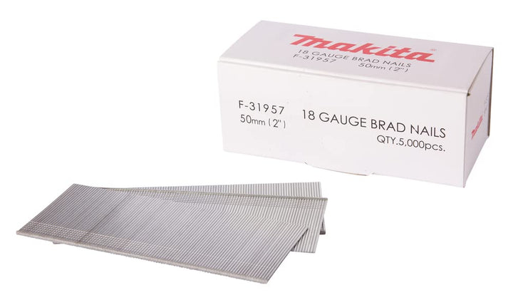 Makita 50 mm Nägel für Druckluft Nagler AF505 - 5000 Stück Stauchkopfnägel F-31957, 24x300 mm Single