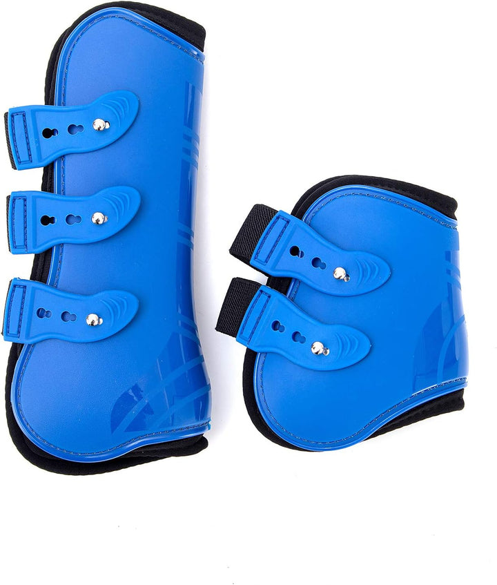 Merauno® Gamaschen Pferde 4er Set Sehne Schützer Fetlock Pferdesprungschutz Vorne Hinter Paar Robust