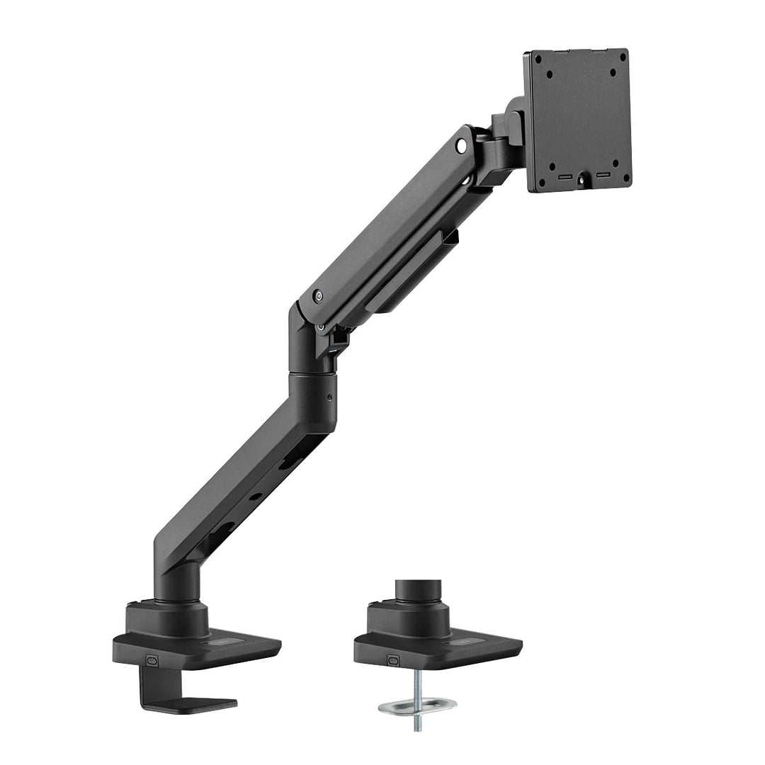 LogiLink Monitorhalterung für 17–49", mit Gasdruckfeder, geeignet für Flat & Curved Monitore, Alumin