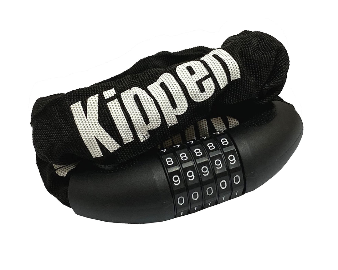 Kippen 2013A Kettenschloss mit Zahlenschloss, 5 Stück, Länge 100 cm, ideal für Fahrrad, Skateboard,