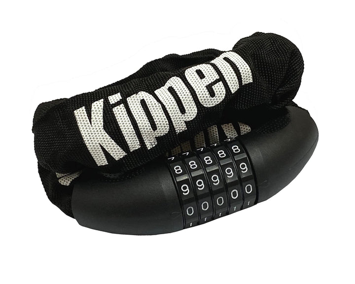 Kippen 2013A Kettenschloss mit Zahlenschloss, 5 Stück, Länge 100 cm, ideal für Fahrrad, Skateboard,