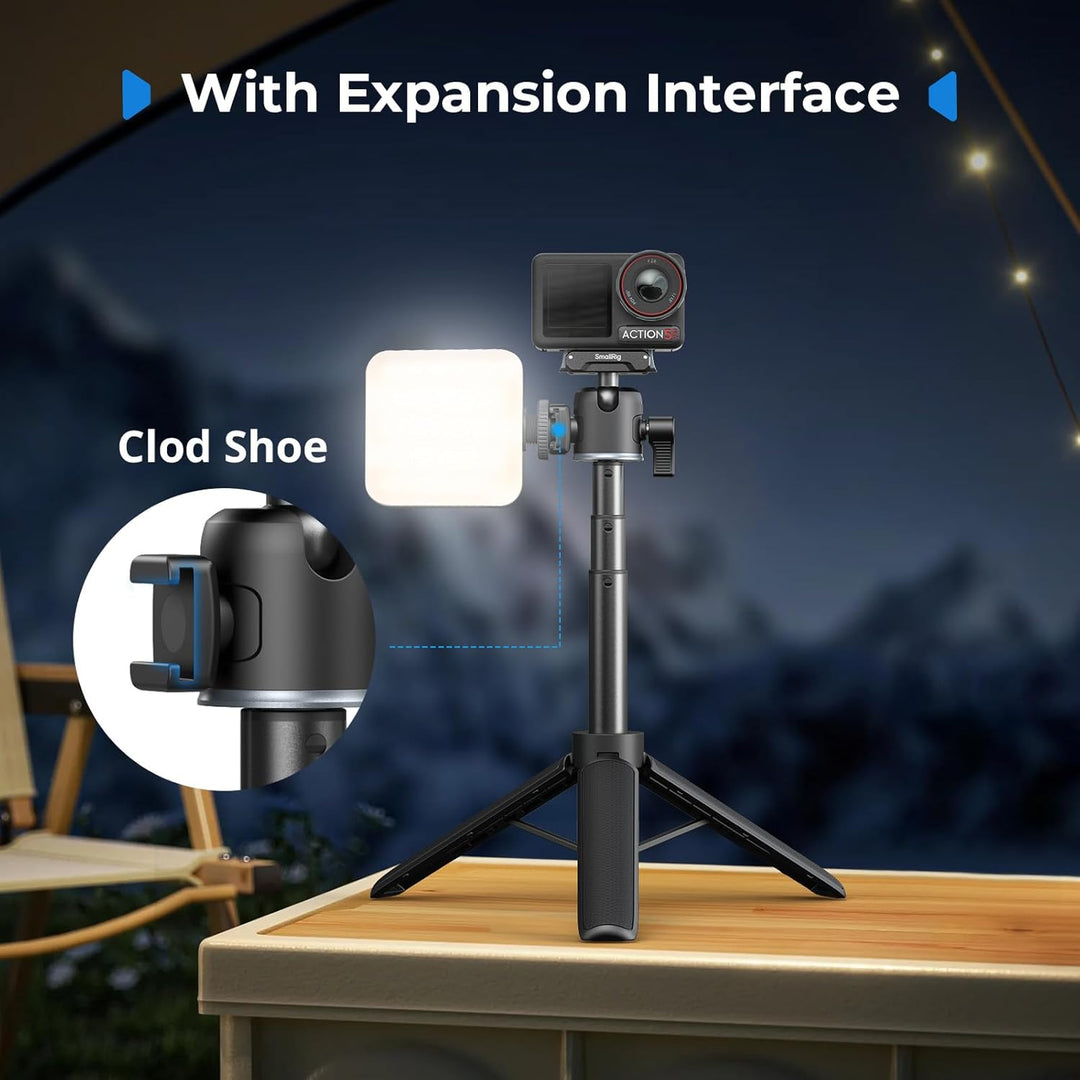 SMALLRIG Action-Kamera-Selfie-Stick-Stativ, 2-in-1-Teleskop-Design, passend für DJI Action 5 Pro/4/3