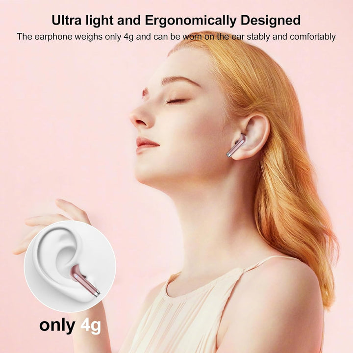 Bluetooth Kopfhörer, 2026 Neu In Ear Kopfhörer Kabellos Bluetooth 5.3 mit 4 ENC Mic, HiFi Stereo Noi