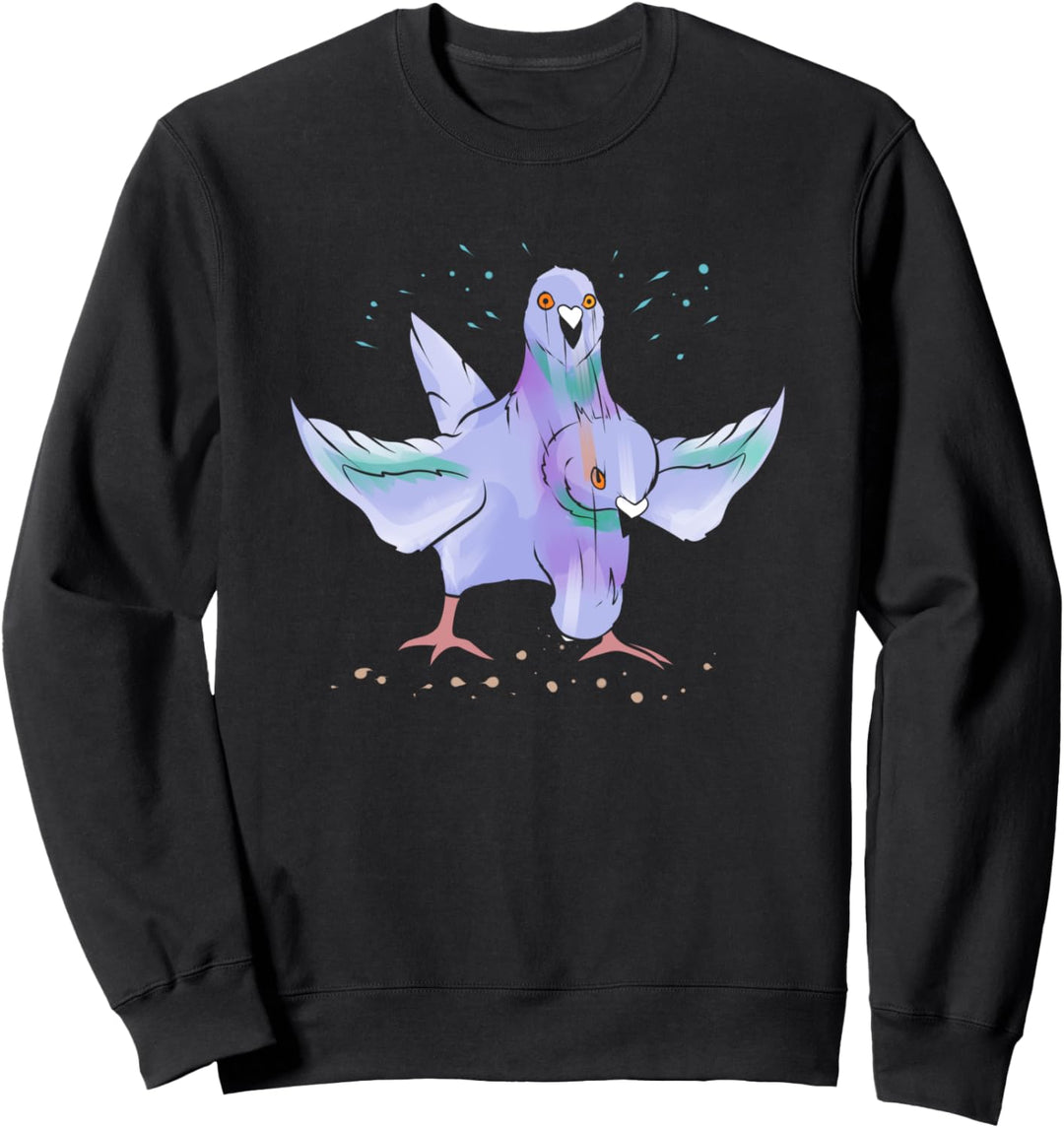 Lustige Pickende Taube - Brieftaube Vogel Tauben Flüsterer Sweatshirt
