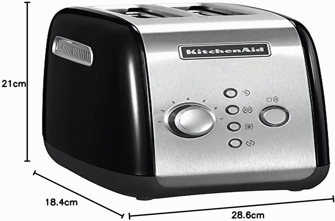 Kitchenaid 5KMT221EOB Toaster für 2 Scheiben, schwarz
