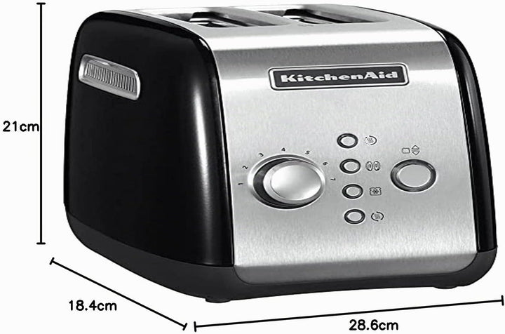 Kitchenaid 5KMT221EOB Toaster für 2 Scheiben, schwarz