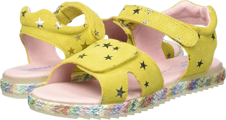 Richter Kinderschuhe Mädchen Halbschuhe Klett Sandale Rosa Freizeit 29 EU Sohle Silver, 29 EU Sohle