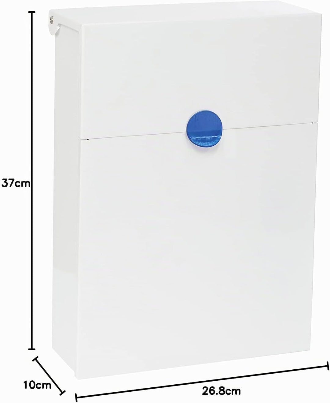 ARREGUI Tondo M E6731-BLU Briefkasten aus Verzinktem Stahl, Grösse M (DIN A4 Post), mit ihrer Hausnu
