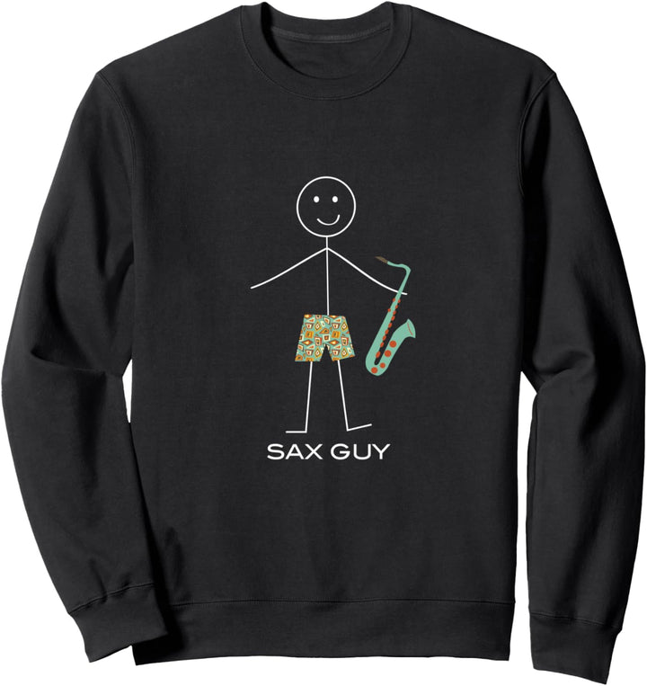 Lustige Herren Saxophon, Boy Musiker Geschenke Sweatshirt