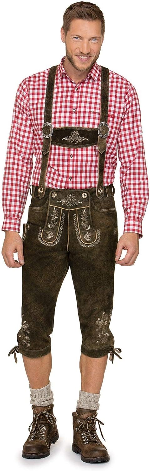Stockerpoint Herren Lederhose 44 Braun (Bison), 44 Braun (Bison)