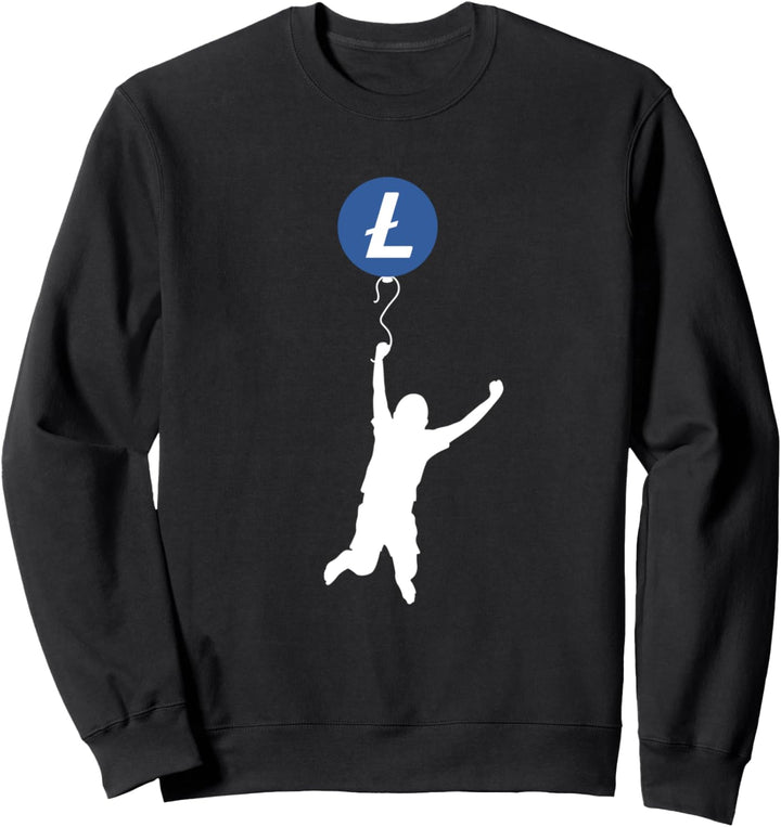 Junge mit Litecoin-Ballon Kryptowährung LTE Crypto Litecoin Sweatshirt