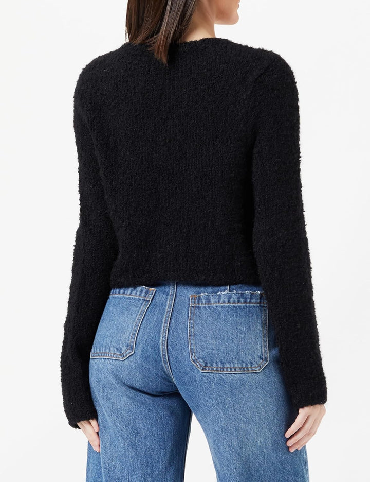 ONLY Damen Onlsima Ls O-neck Knt XS Schwarz, XS Schwarz