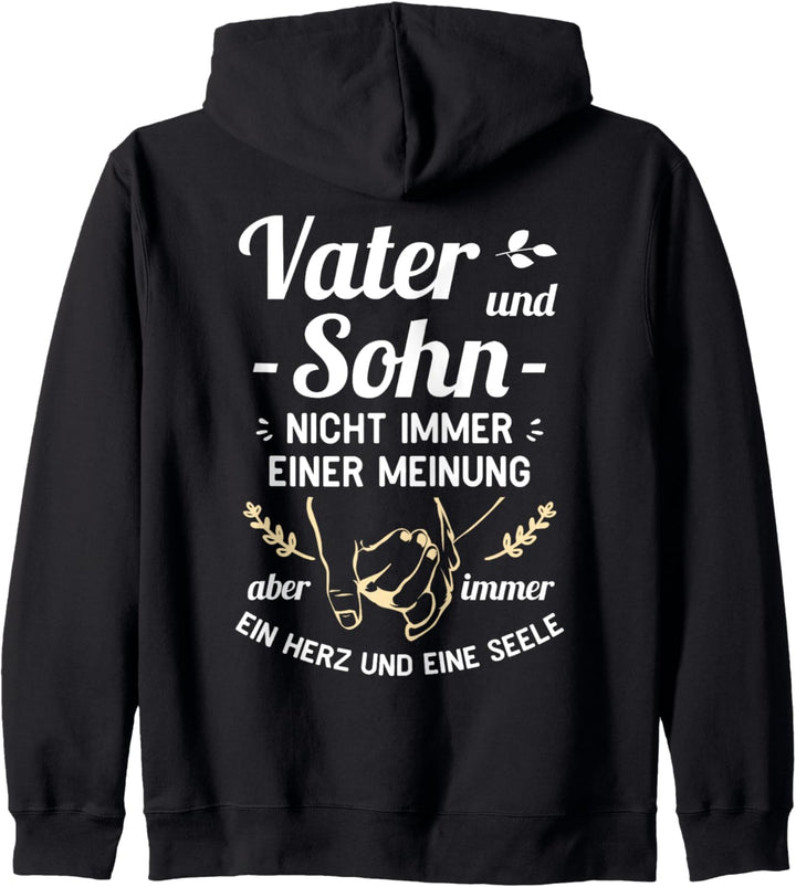 Vater und Sohn - Ein Herz und eine Seele - Papa Vatertag Kapuzenjacke