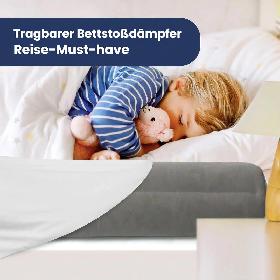 2er-Pack Aufblasbar Bettgitter Rausfallschutz Bettschutzgitter Bett Geeignet für Alle Betten, Mobile