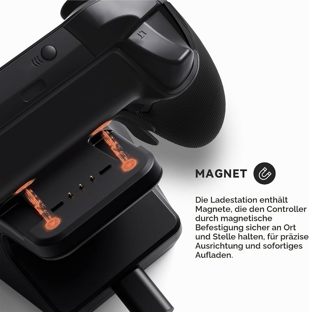 Ladestation für Xbox Elite Series 2 Controller, Magnetische Ladegerät Dock Zubehör für Xbox Elite Se