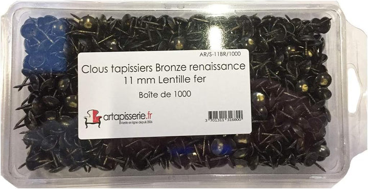 1000 Polsterung Ziernägel 11mm Bronze Renaissance