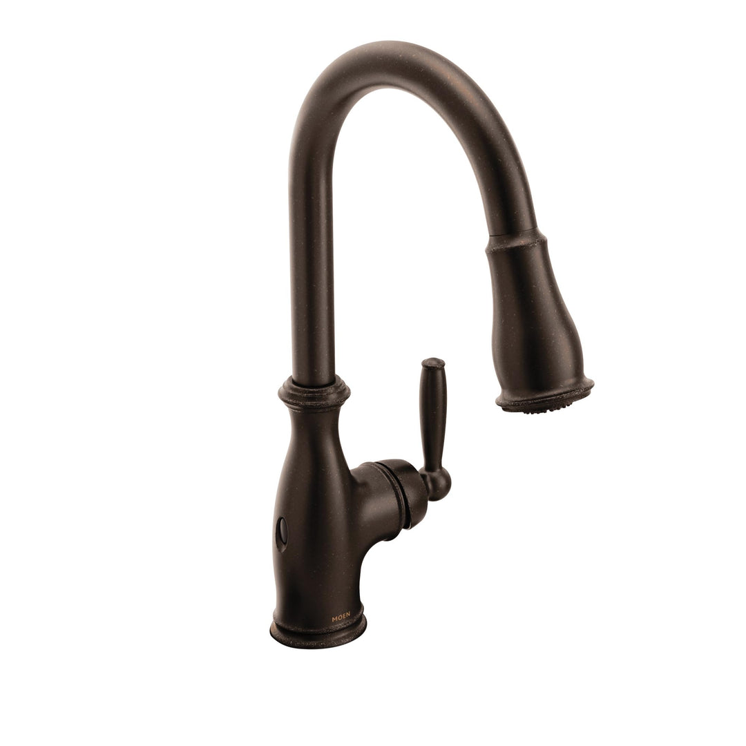 Moen 7185EWORB Brantford Motionsense Wave Sensor Berührungsloser Einhand-Küchenarmatur, Einhand-Küch