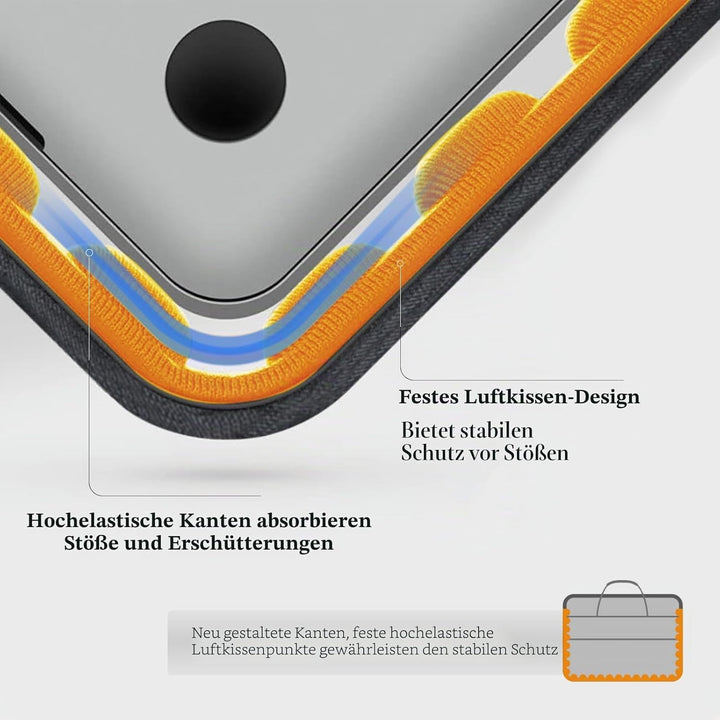 Laptoptasche Laptop Aktentasche Passt bis zu 15 15,6 16 Zoll Laptop Erweiterbare Wasserabweisend Sch