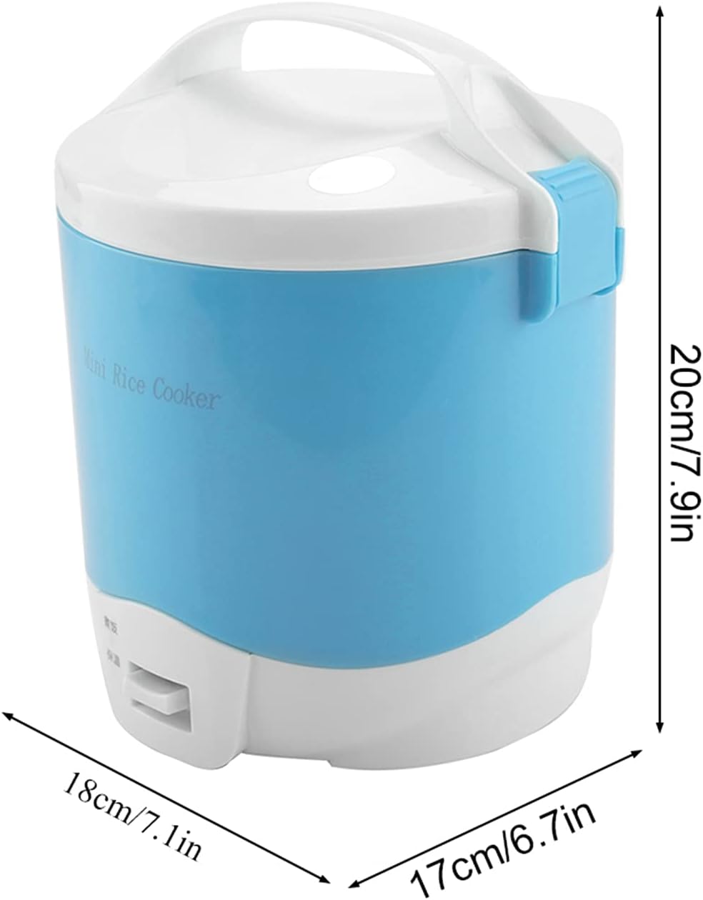 Shipenophy 24V 180W 1,6L Elektrischer Tragbarer Multifunktionaler Reiskocher Dampfgarer Multikocher