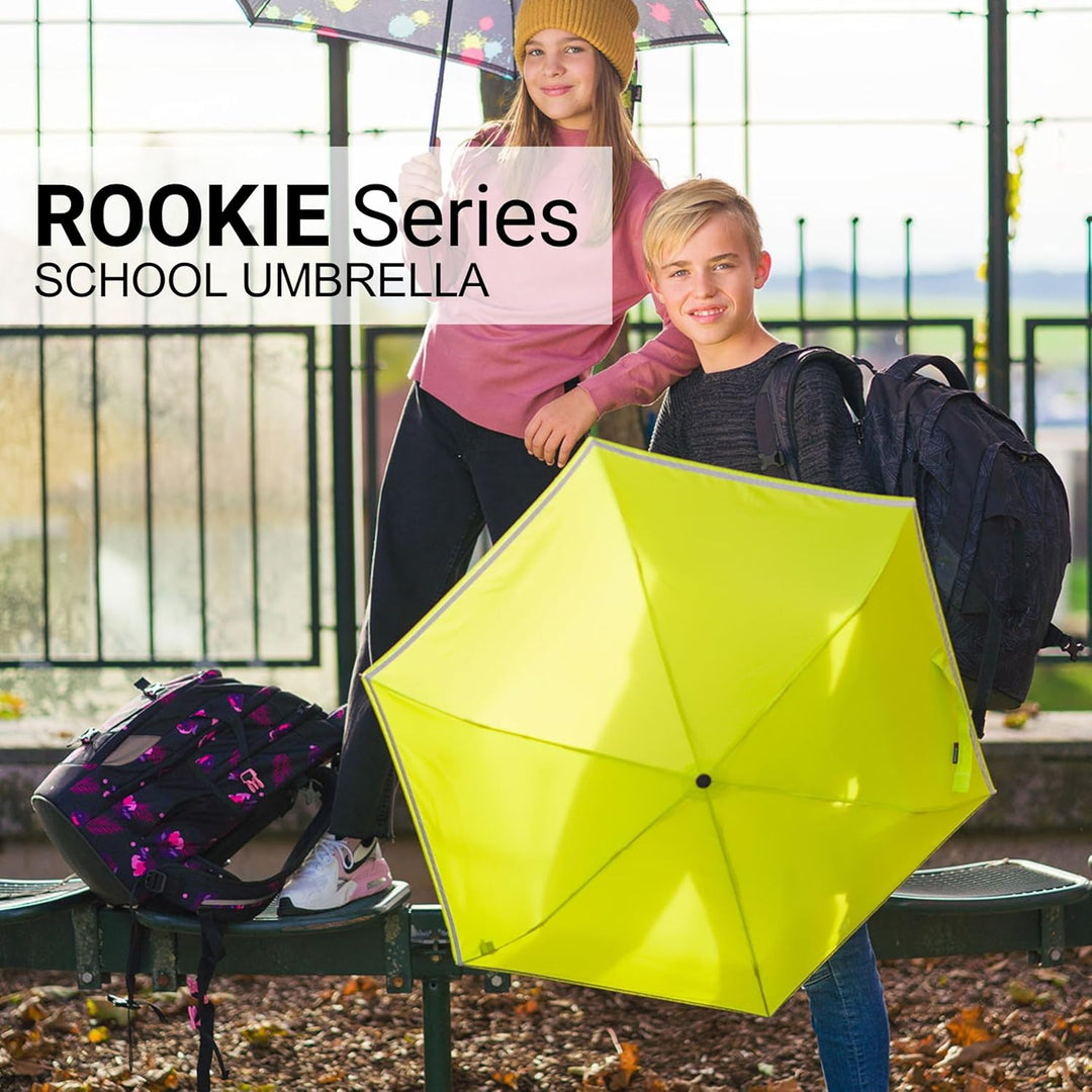 Knirps Rookie manual Kinder Regenschirm lime, 90 cm, Lime