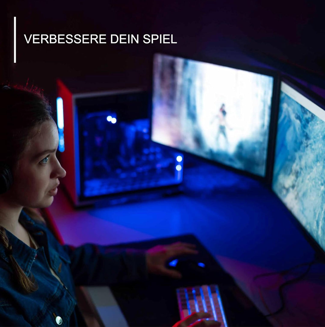 Invision Monitor Halterung 2 Monitore für 19 bis 32-Zoll-Bildschirme – VESA 75 &amp; 100 mm Schreibtisch