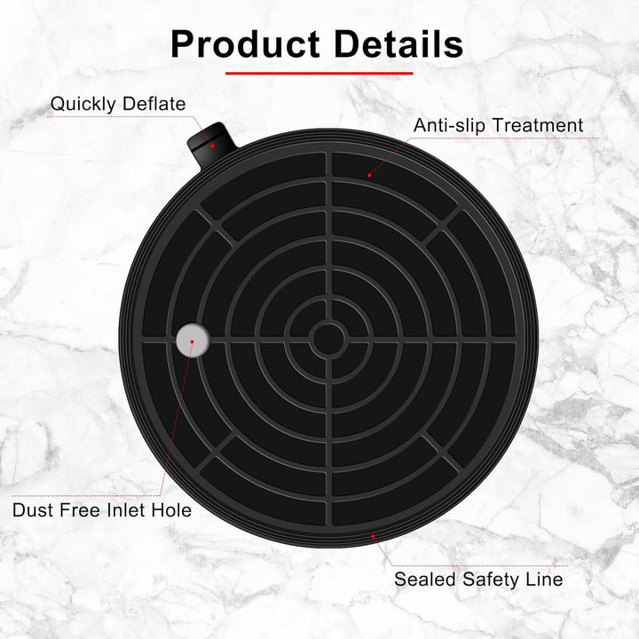 YUENGJGI 2 Pack 8" Glasheber Saugheber Vakuum Saugheber,Starker Saugnapf-Geeignet für schweres Glas,