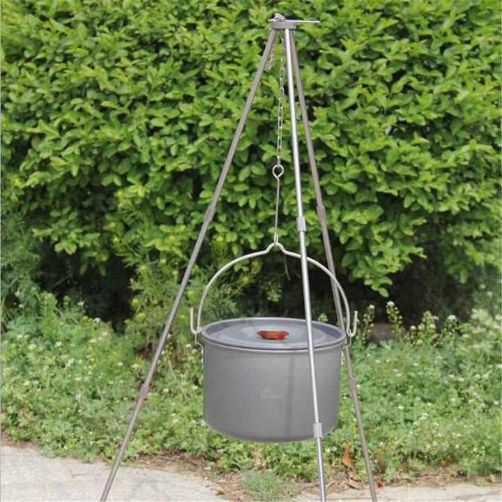 SSyang BBQ Dreibeingestell, Outdoor Kochen Stativ Set, Camping Picknick Stati, Für Trocknen von Klei