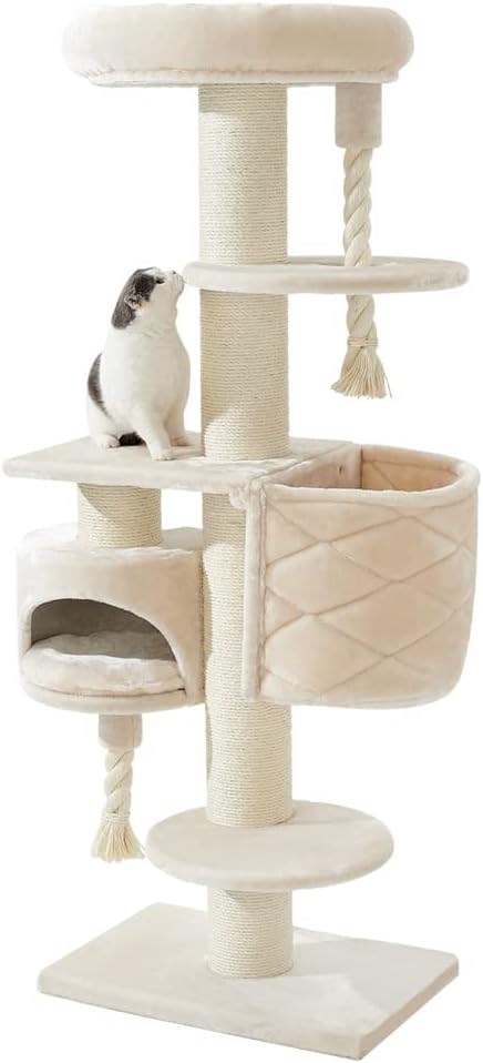 Nobby Kratzbaum CUPID XL, cream, 60 x 40 x 165 cm, 1 Stück