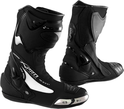 A-Pro Racing Sport Track Stiefel Roadrunner Leistung Motorrad Schwarz 41 41 EU Schwarz, 41 EU Schwar