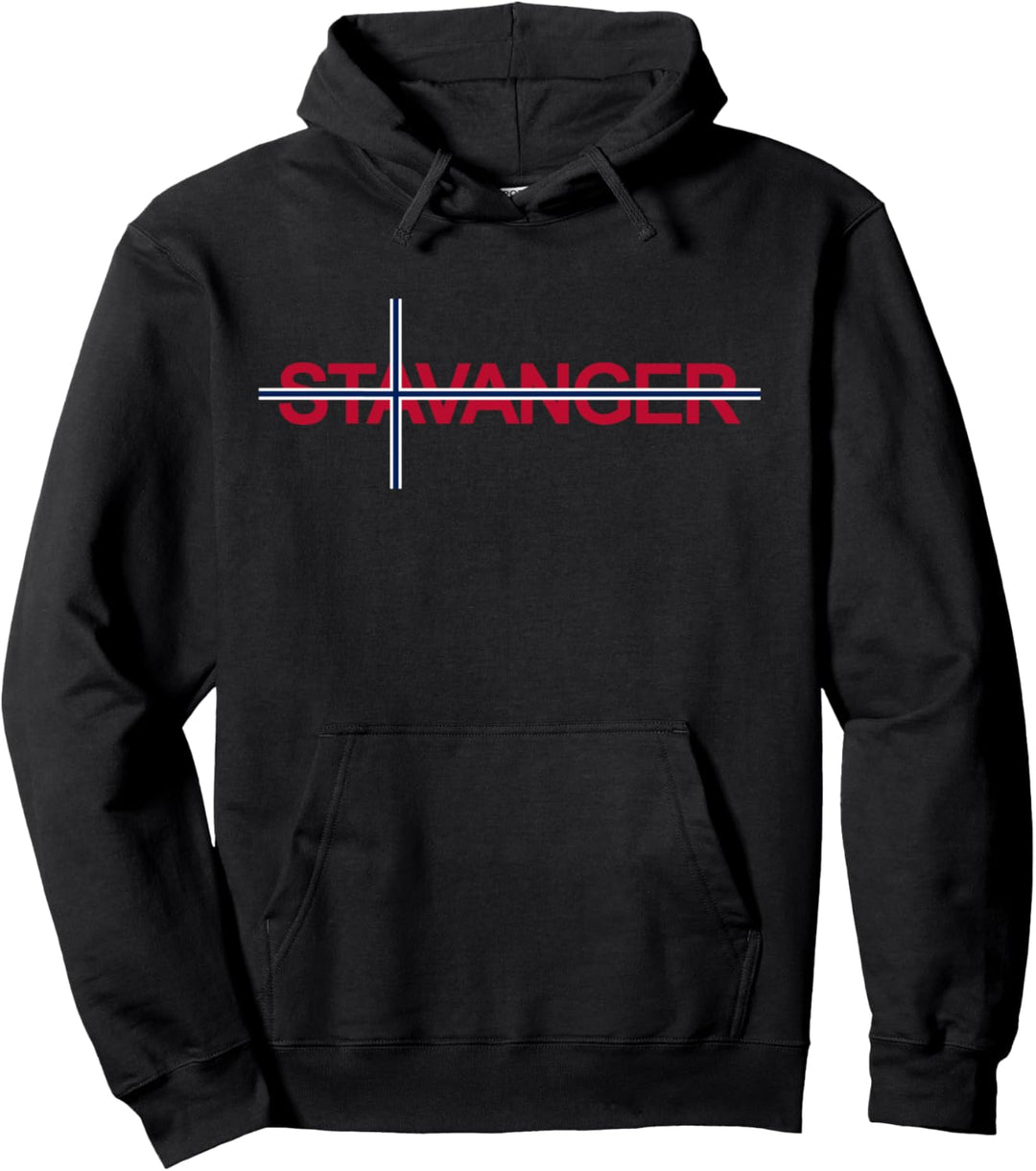 Stavanger Norwegen Flagge Reise Skandinavien Norwegen Pullover Hoodie