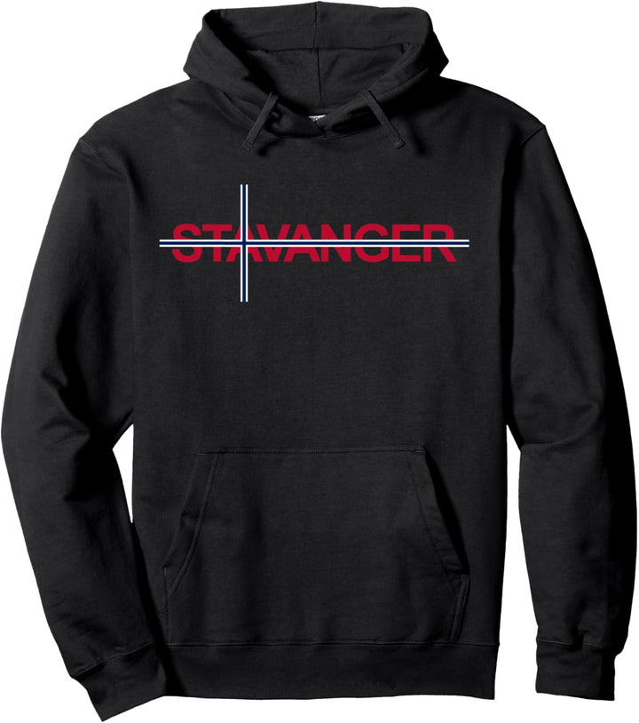 Stavanger Norwegen Flagge Reise Skandinavien Norwegen Pullover Hoodie