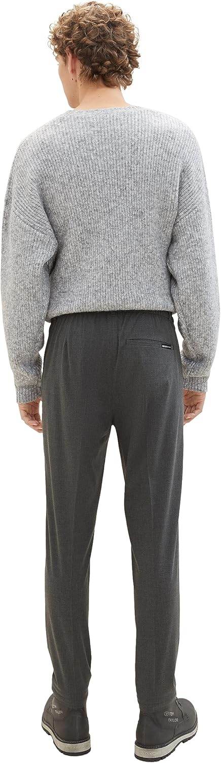 Tom Tailor Denim Herren Relaxed Tapered Fit Hose in Ankle-Länge 28W / 30L 10775-mid Grey Melange, 28
