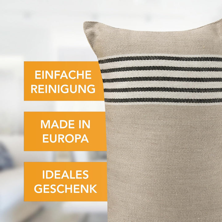 sositex | 1 Premium Saunakissen Lieblingskissen Reisekissen | Design: Moika | Masse: 45 x 22 cm, Lei