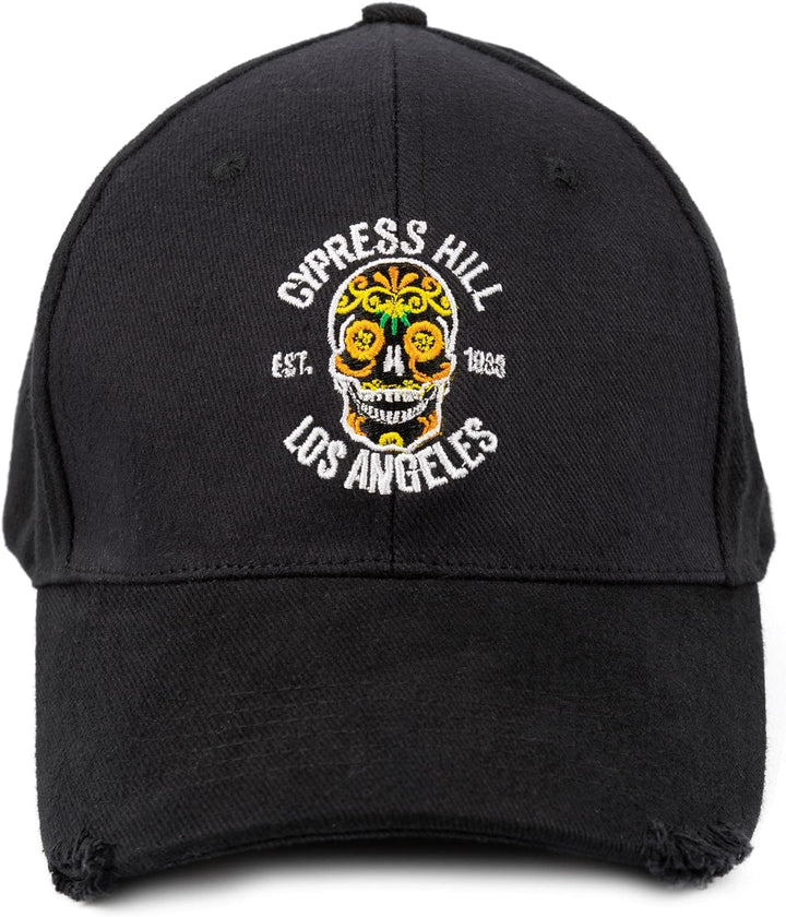 Cypress Hill Cap Unisex Schädel Logo Schwarzer Snapback | Musikartikel One Size