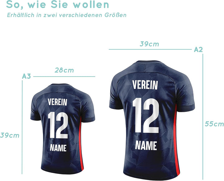 Elbeffekt Trikotlampe für Frankreich Fans aus Holz - personalisierbares Geschenk - schenke Dein indi