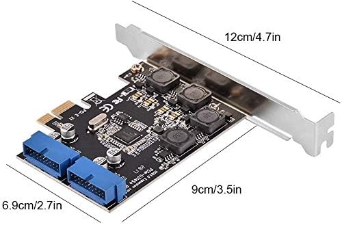 Bewinner Mini PCI-E, PCI Express Extender zu internem 2 Port 19 Pin Header Fast 5 Gbps PCI-Express U