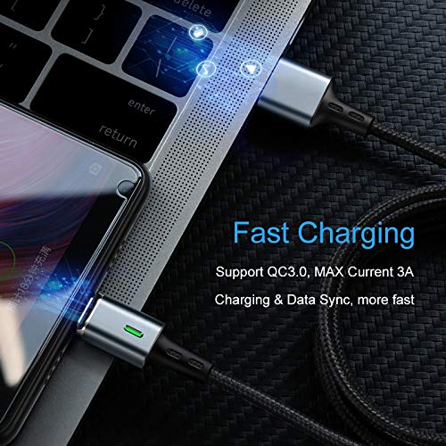 3x 2m PLATINUM Nylon Magnet USB Schnellladekabel Quick Charge 3.0 Datenkabel - 3x Kabel ohne Stecker