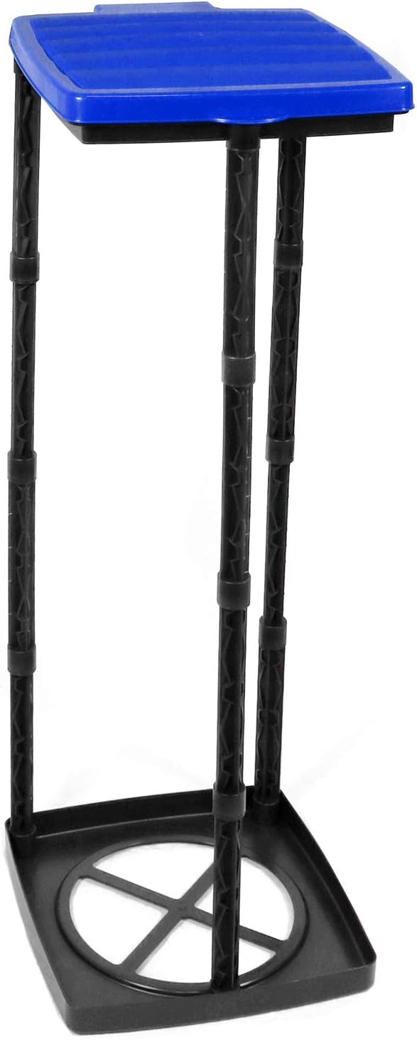 com-four® Müllsackständer mit Deckel - in 3 möglichen Höhen aufbaubar - optimal für Heim, Garten, We