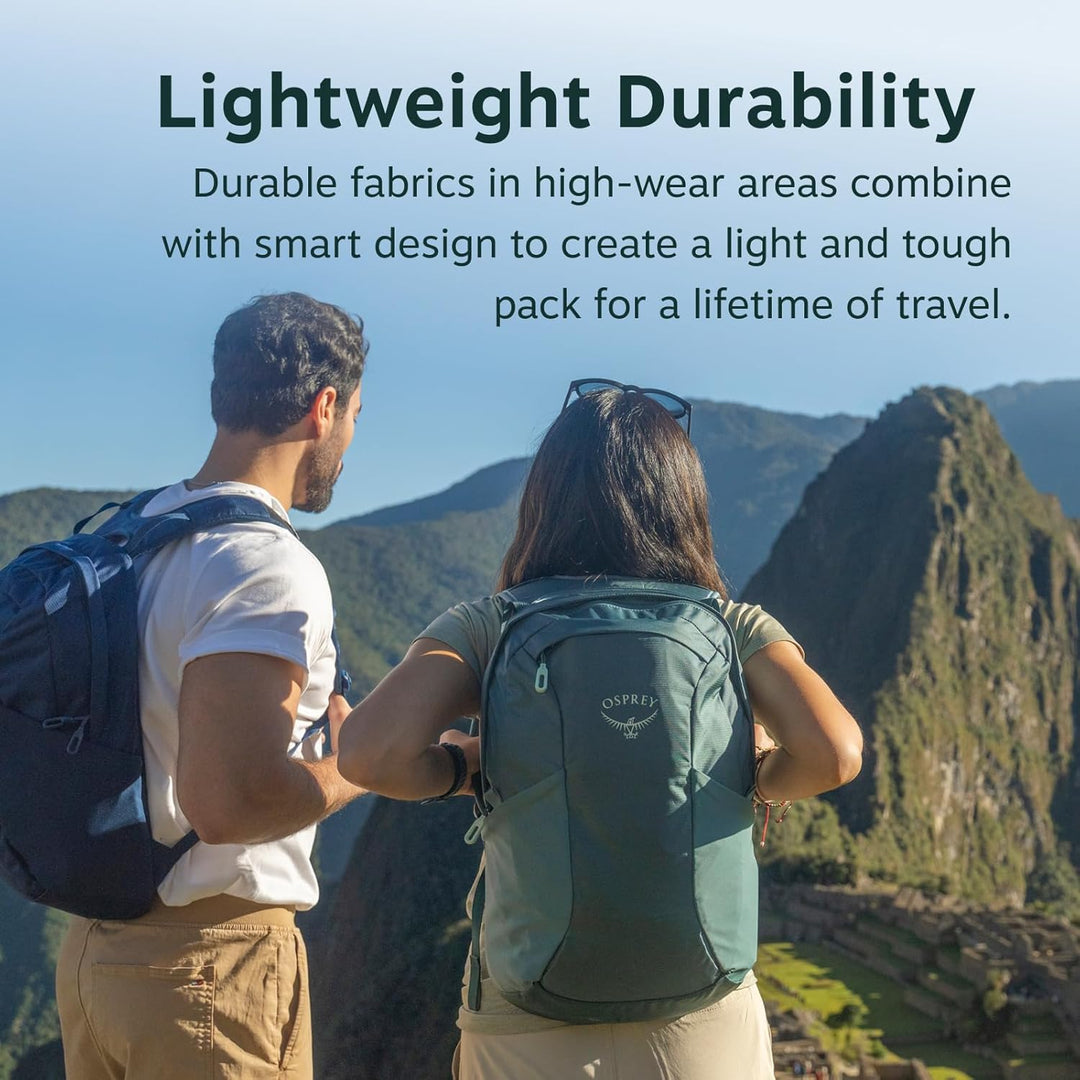 Osprey Unisex Farpoint Fairview Travel Daypack Backpack O/S Tungsten/Yelow, O/S Tungsten/Yelow