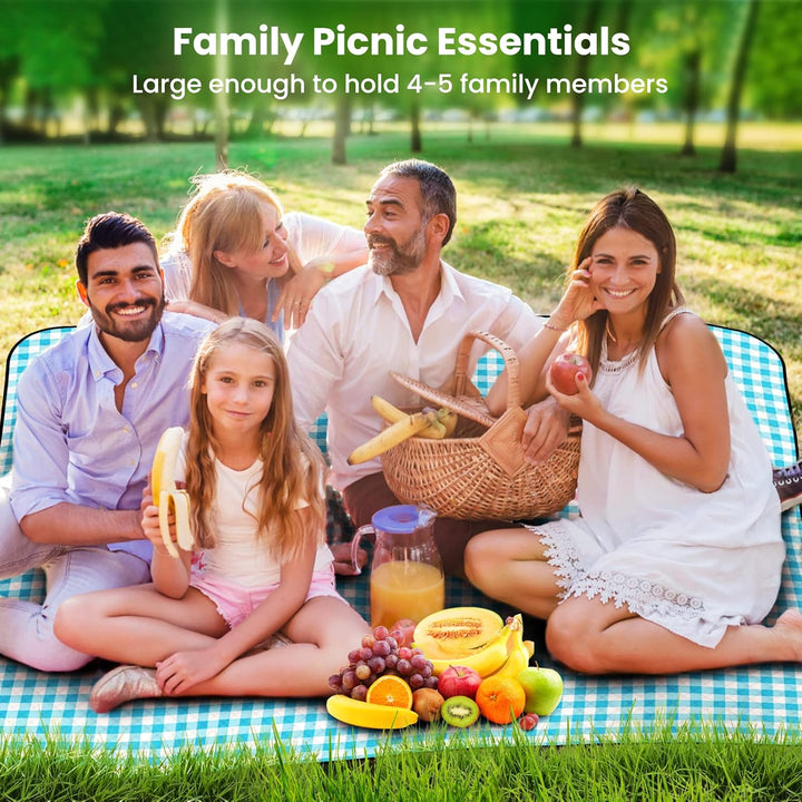 Picknickdecke Stranddecke Strandmatte Wasserdicht mit Tragegriff Outdoor Stranddecke für Camping, Pi