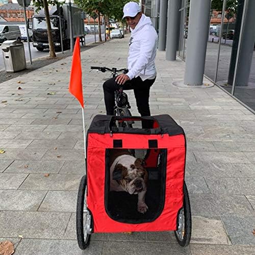 Fahrradanhänger für Hunde, Hundeanhänger, Fahrrad Anhänger für Hunde, Hundefahrradanhänger mit Refle
