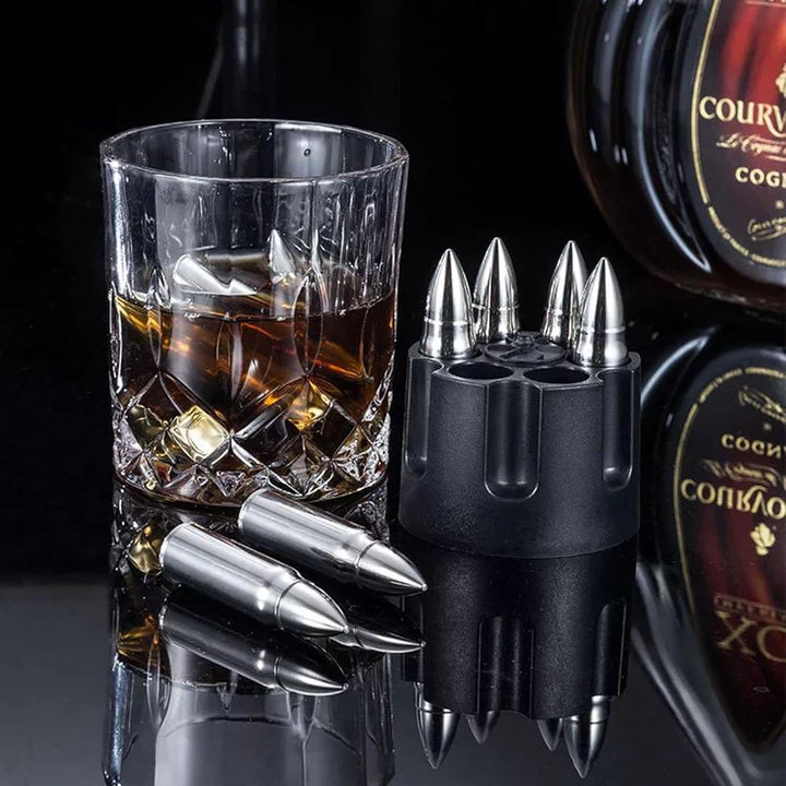 YUEMING Whiskey Steine Set Geschenke für Männer, Whisky-Geschenkset Whiskey Edelstahl Eiswürfel kann