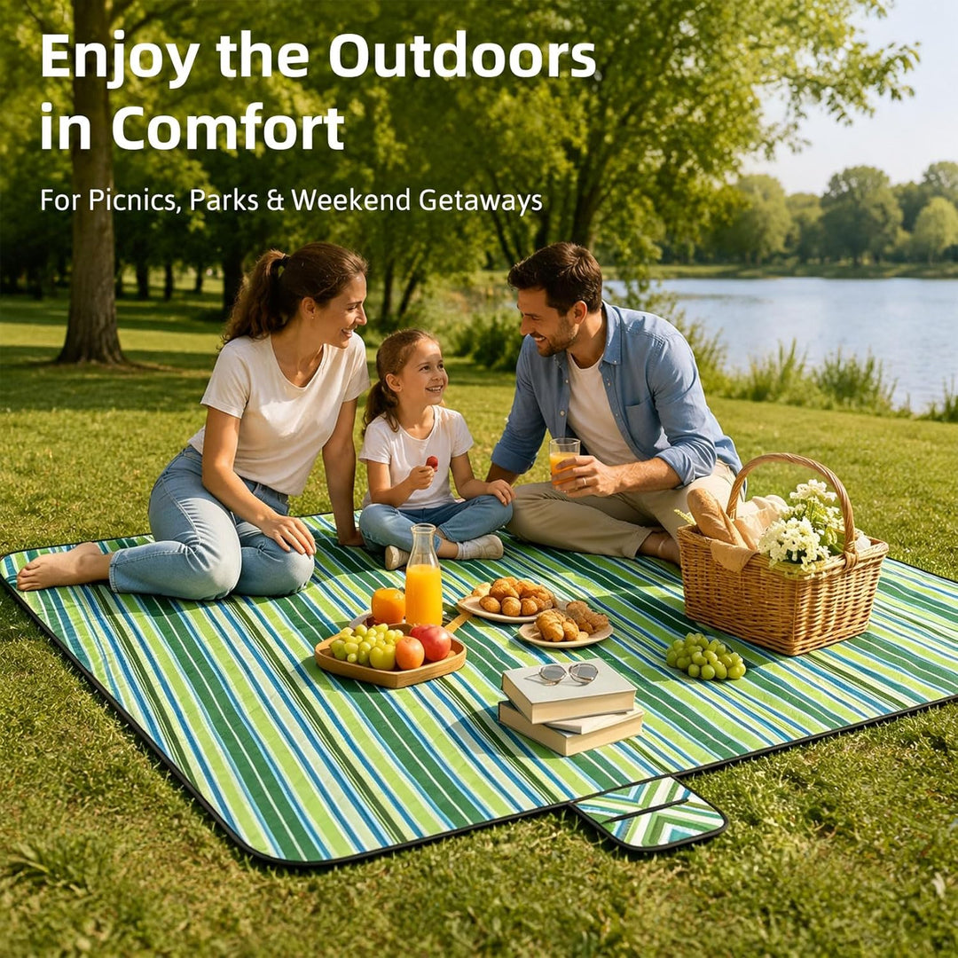 200x200 cm Picknickdecke Wasserdicht 210D Oxford Grosse Picknickbedarf Tragbare Picknickdecken Wasch