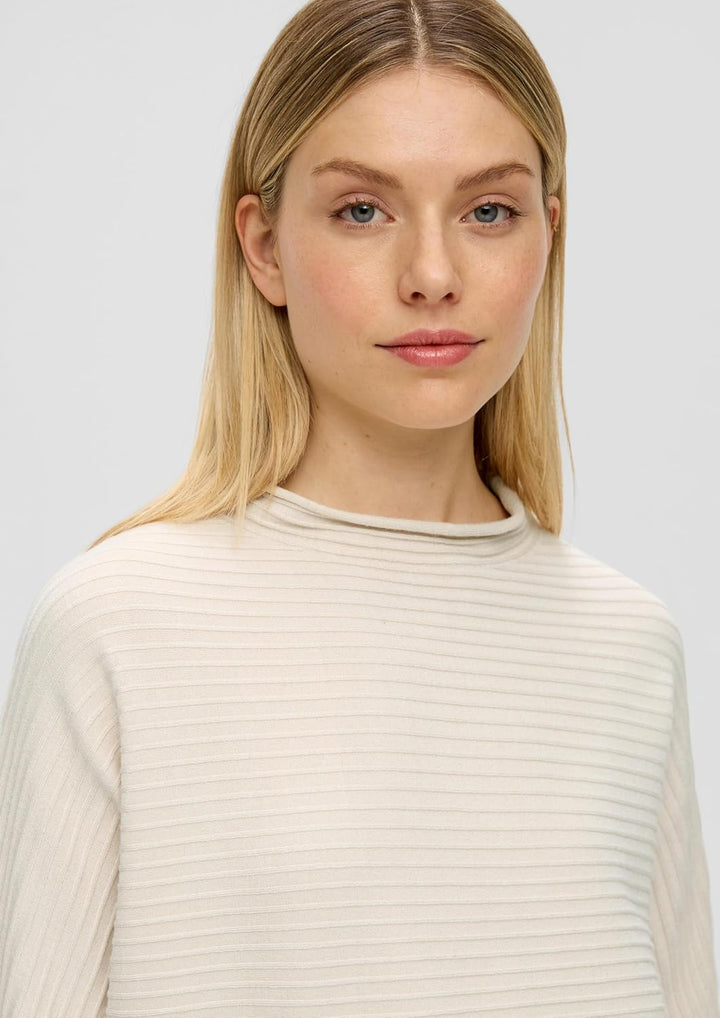 s.Oliver Strickpullover mit Fledermausärmeln 36 Beige, 36 Beige