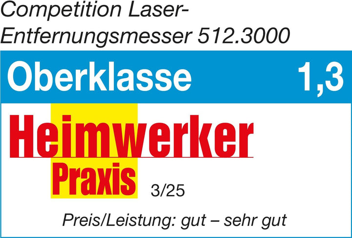 COMPETITION 512.3000 Laser-Entfernungsmesser bis 70 Meter (Powered by KS TOOLS)