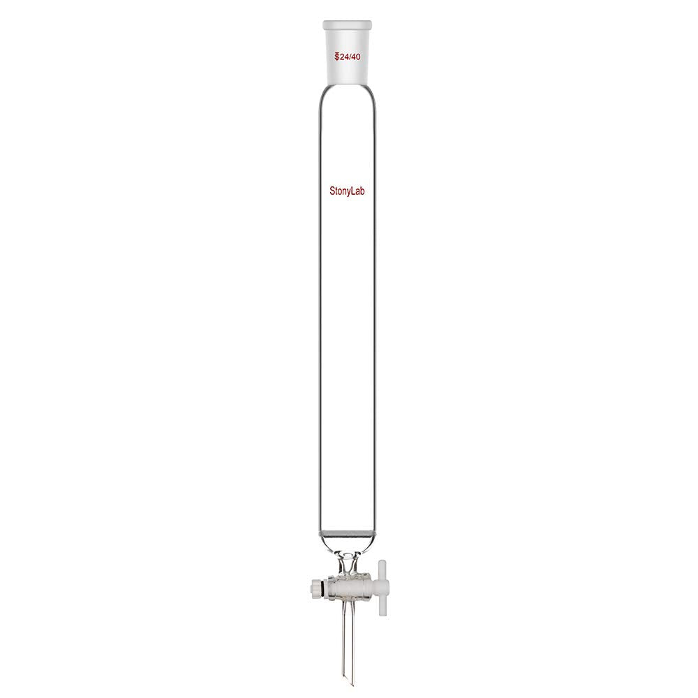 stonylab Chromatographie Säule aus Borosilikatglas, Chromatography Column 24/40 Gelenk Chromatograph